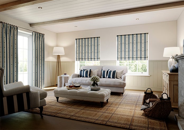 The British Stripe Co. William, Polzeath No.1 - Roman Blind - Image 6